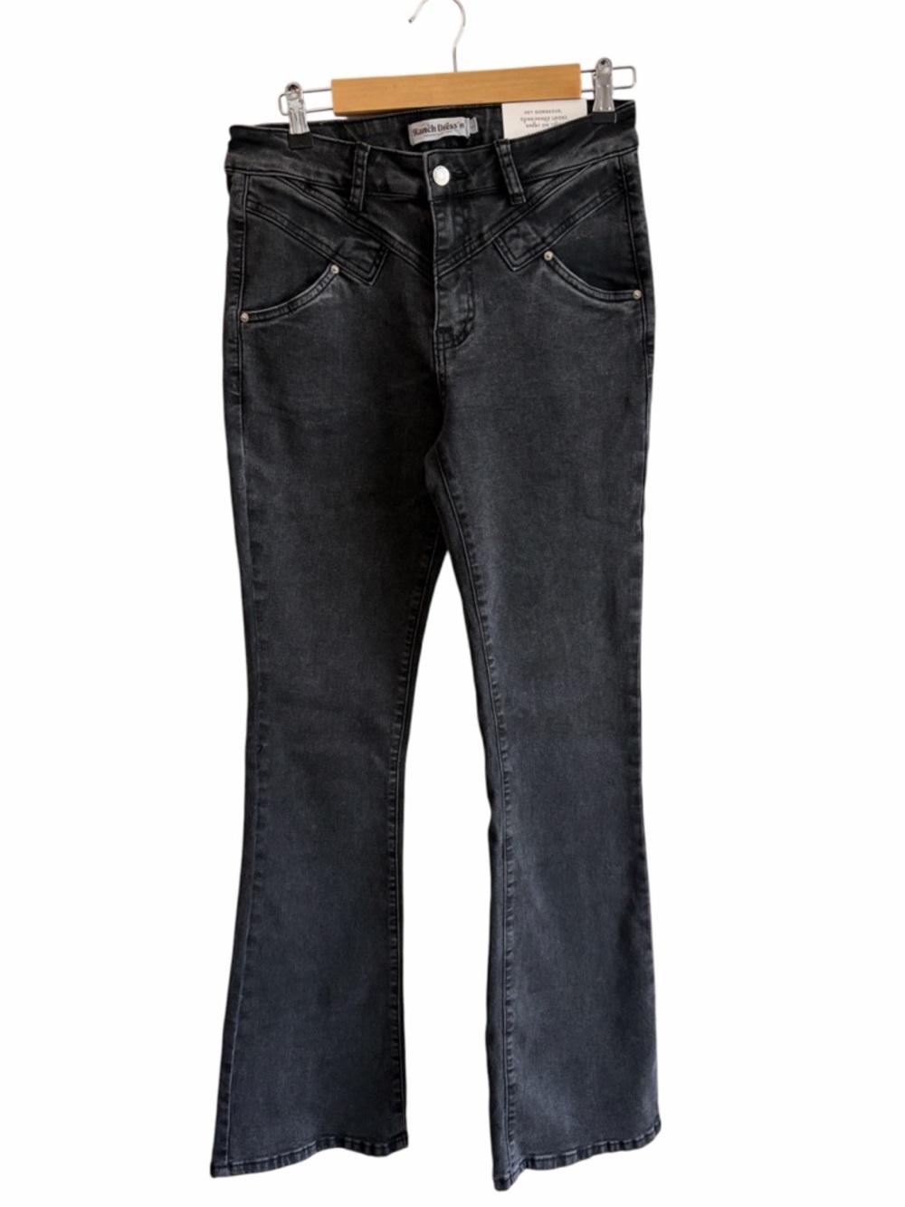 NWT Ranch Dress’n Jolene Vintage Black Bootcut Stretch Jeans 8/10 Western Rodeo